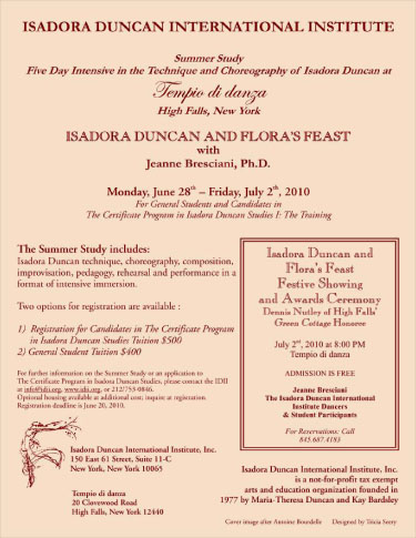 Isadora Duncan and the Musical Imagination Festive Showing